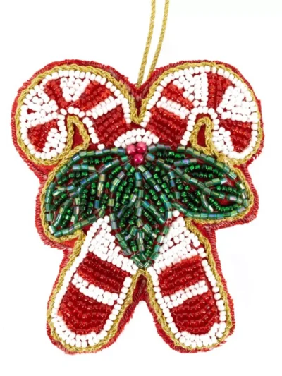 Manoon Manoon Hanger kralen candy cane | Rood