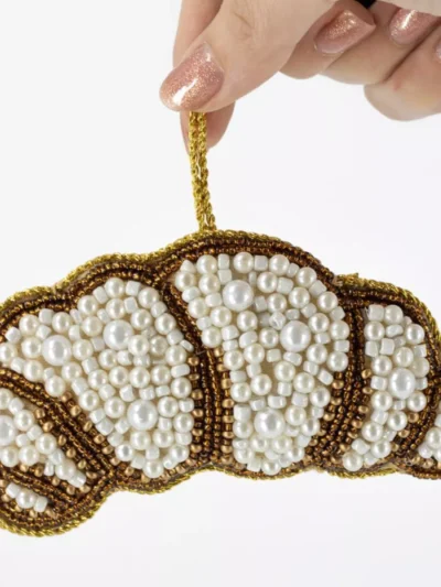 Manoon Manoon Hanger kralen croisant | Wit