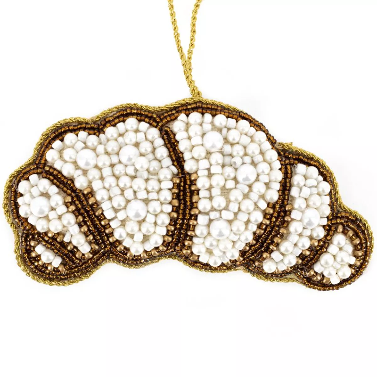 Manoon Hanger kralen croisant | Wit 1 Manoon Manoon Hanger kralen croisant | Wit