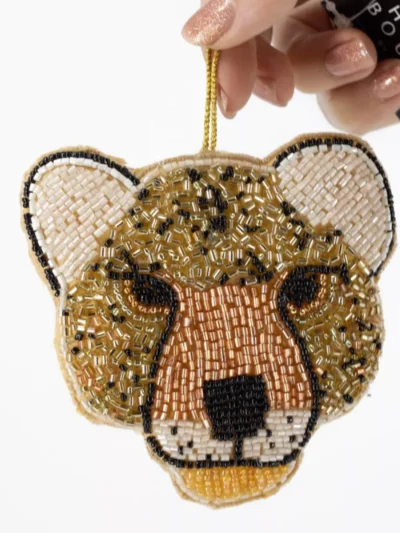 Manoon Manoon Hanger kralen luipaard | Bruin