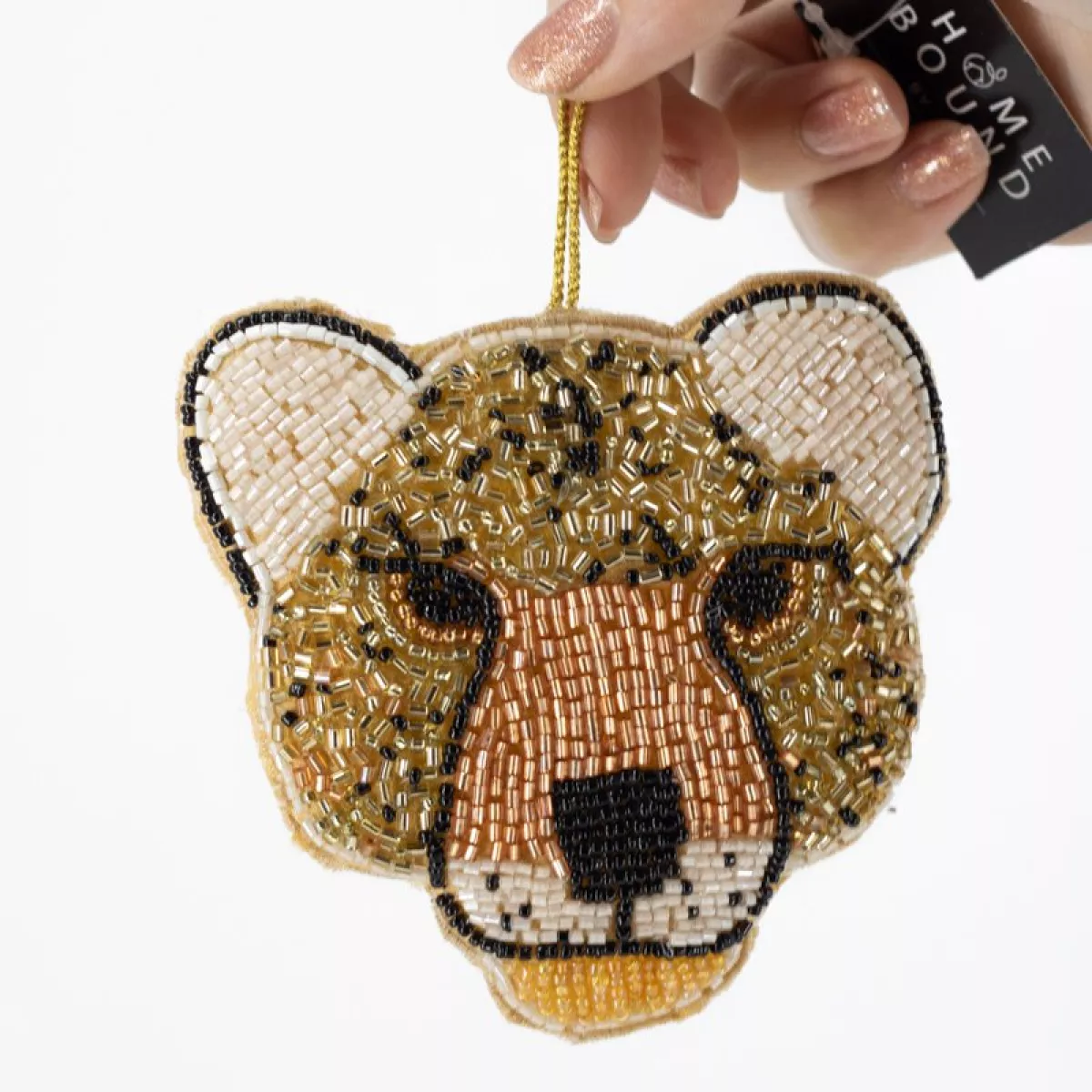 Manoon Hanger kralen luipaard | Bruin 2 Manoon Manoon Hanger kralen luipaard | Bruin