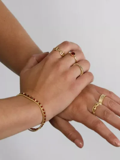 My Bendel My Bendel Gevlochten open ring | Goud