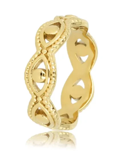 My Bendel My Bendel Gevlochten open ring | Goud