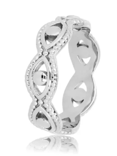 My Bendel My Bendel Gevlochten open ring | Zilver