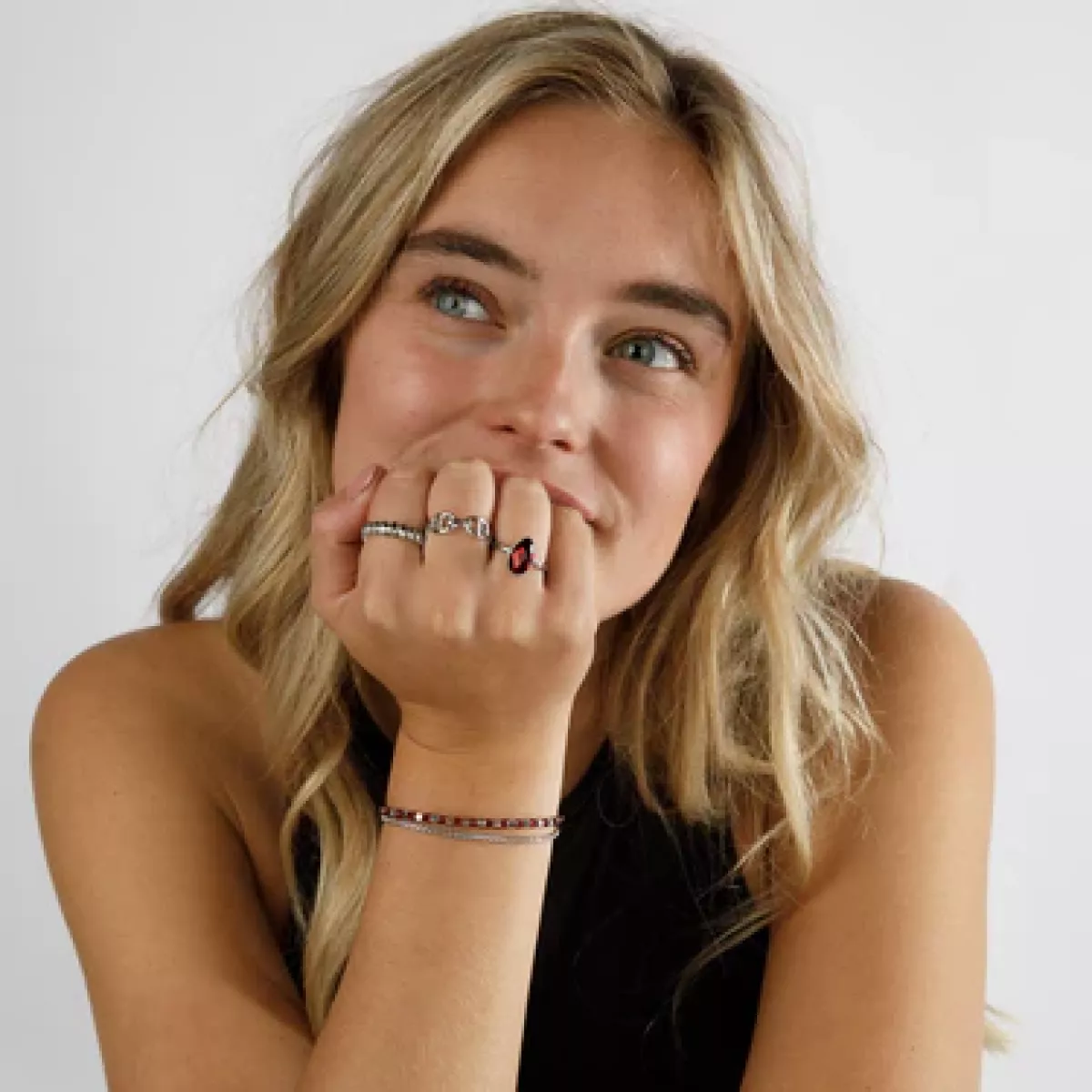 My Bendel Ring met ovaaltjes | Zilver 2 My Bendel My Bendel Ring met ovaaltjes | Zilver