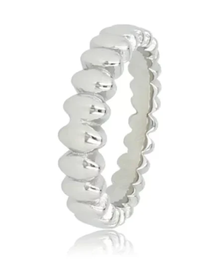 My Bendel My Bendel Ring met ovaaltjes | Zilver