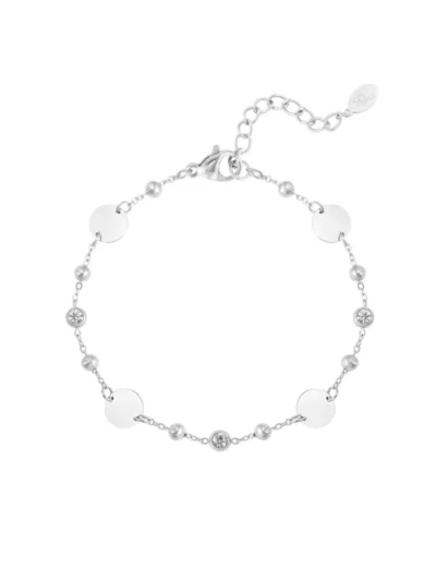 Yehwang Yehwang Armband ronde party | Zilver