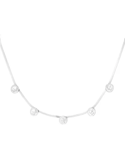 Yehwang Yehwang Coin Flat chain ketting | Zilver