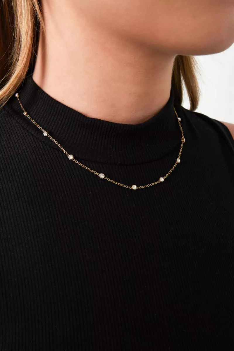 Yehwang Diamond whisper ketting | Goud 2 Yehwang Yehwang Diamond whisper ketting | Goud