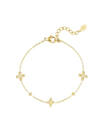 Yehwang Yehwang Flowerparty armband | Goud