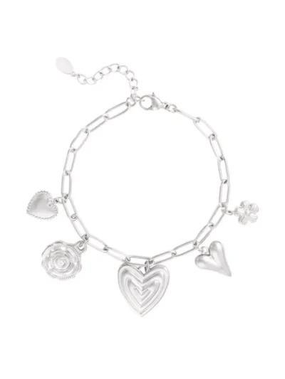 Yehwang Yehwang Heartfelt charms armband | Zilver