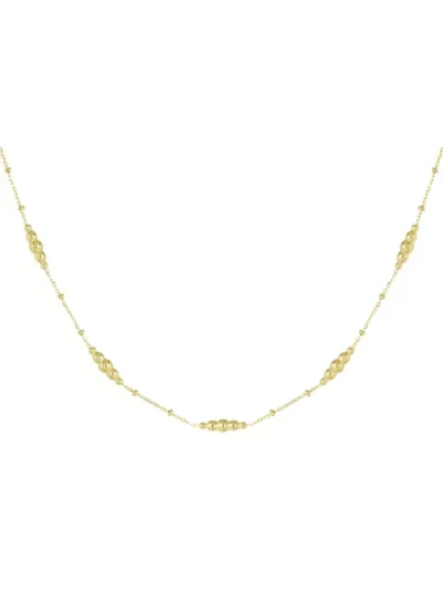 Yehwang Yehwang Ketting met gedraaide bedels | Goud