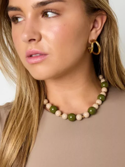 Yehwang Yehwang Ketting met kralen | Paars