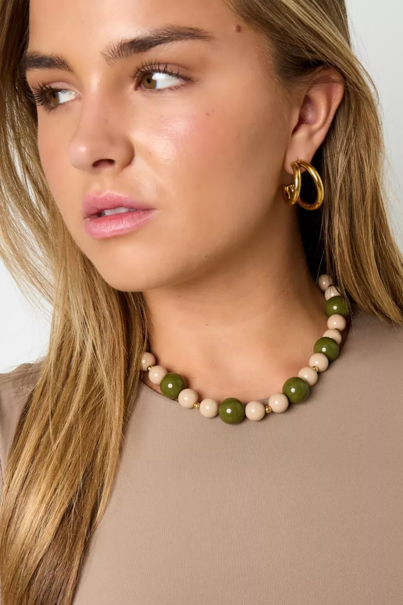 Yehwang Ketting met kralen | Paars 2 Yehwang Yehwang Ketting met kralen | Paars