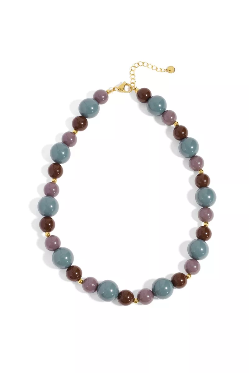 Yehwang Ketting met kralen | Paars 1 Yehwang Yehwang Ketting met kralen | Paars