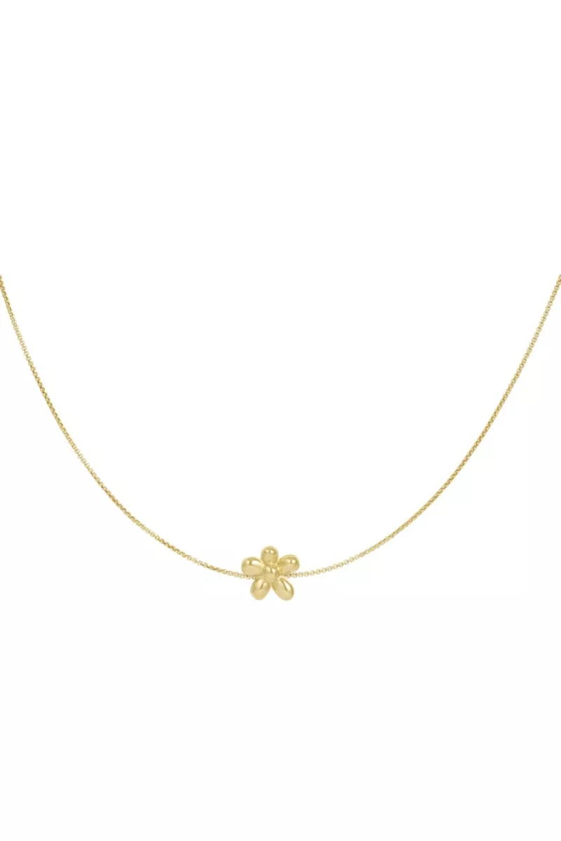 Yehwang Ketting puffy flower | Goud 1 Yehwang Yehwang Ketting puffy flower | Goud