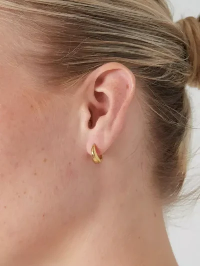 Yehwang Yehwang Kleine basic hoop oorbellen | Goud