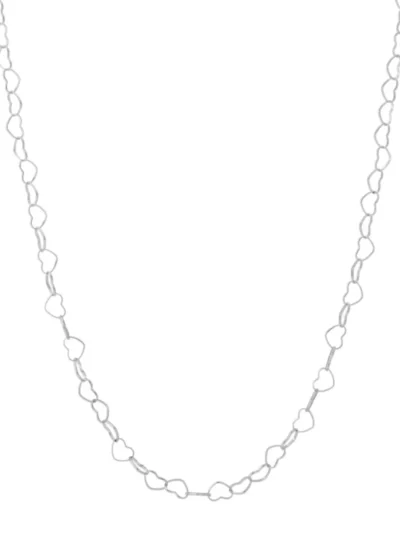 Yehwang Yehwang Lange ketting open hartjes | Zilver