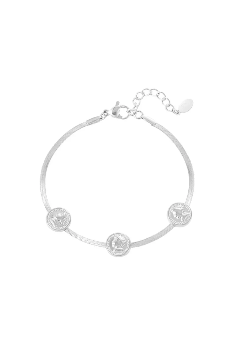 Yehwang Lucky Coins armband | Zilver 1 Yehwang Yehwang Lucky Coins armband | Zilver