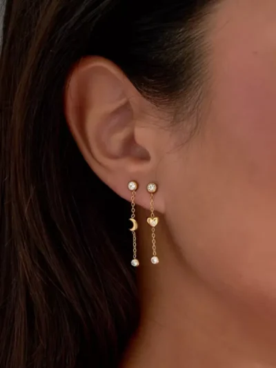 Yehwang Yehwang Moonlight oorbellen | Goud