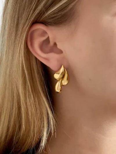 Yehwang Yehwang Oorbellen triple drip | Goud