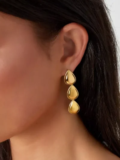 Yehwang Yehwang Oorbellen triple drip | Goud