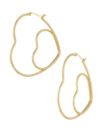 Yehwang Yehwang pair of hearts oorbellen | Goud