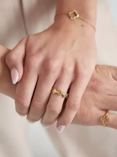 Yehwang Yehwang Ring clover vibes | Goud