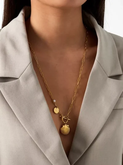 Yehwang Yehwang Schelpen Ketting | Zilver