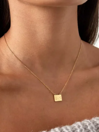 Yehwang Yehwang Secret note ketting | Zilver