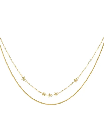Yehwang Yehwang Starry layers ketting | Goud
