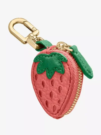 Manoon Manoon Aardbei portemonnee hanger | Roze