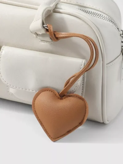 Manoon Manoon Effen hart tas hanger | Zwart