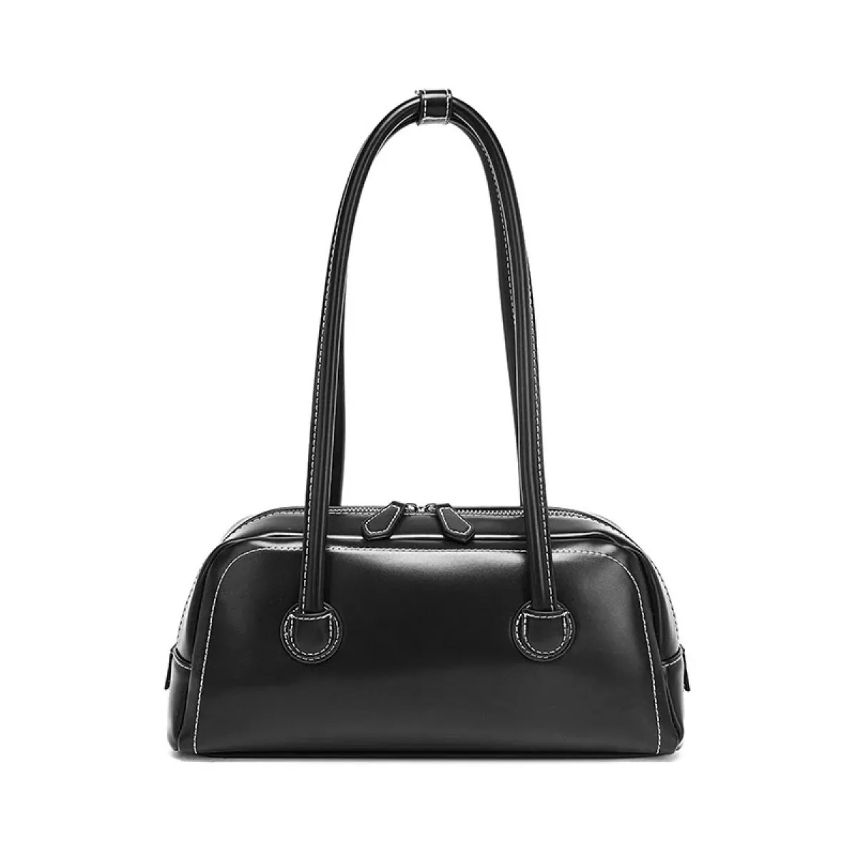 Manoon Elegante effen schoudertas | Zwart 1 Manoon Manoon Elegante effen schoudertas | Zwart