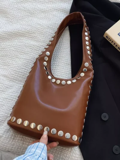 Manoon Manoon Luxe casual schoudertas | Bruin