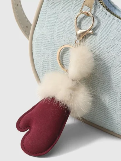 Manoon Manoon Mini-pluche handschoen hanger | Rood