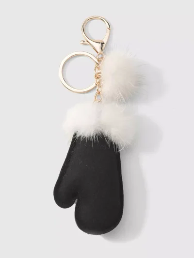 Manoon Manoon Mini-pluche handschoen hanger | Zwart