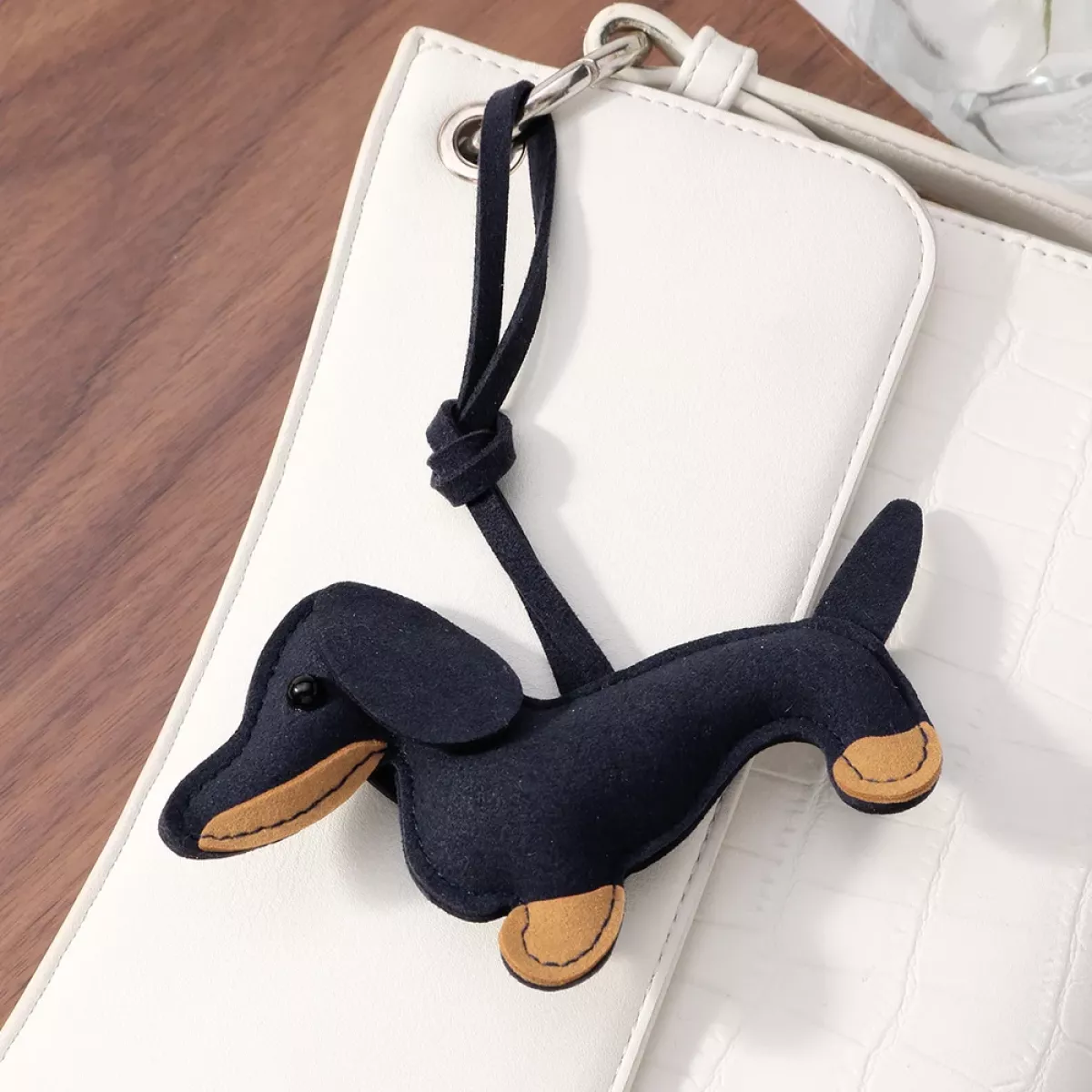 Manoon Schattige teckel tas hanger | Rood 2 Manoon Manoon Schattige teckel tas hanger | Rood