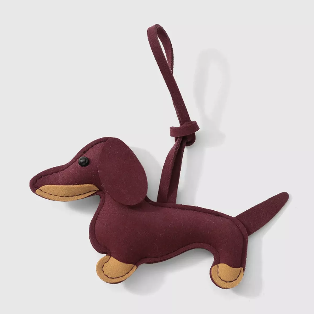 Manoon Schattige teckel tas hanger | Rood 1 Manoon Manoon Schattige teckel tas hanger | Rood