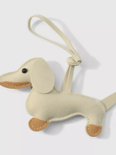 Manoon Manoon Schattige teckel tas hanger | Wit