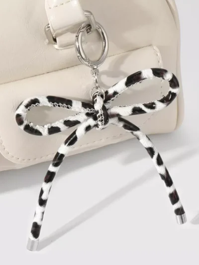 Manoon Manoon Strikknoop luipaard tasbedel | Bruin