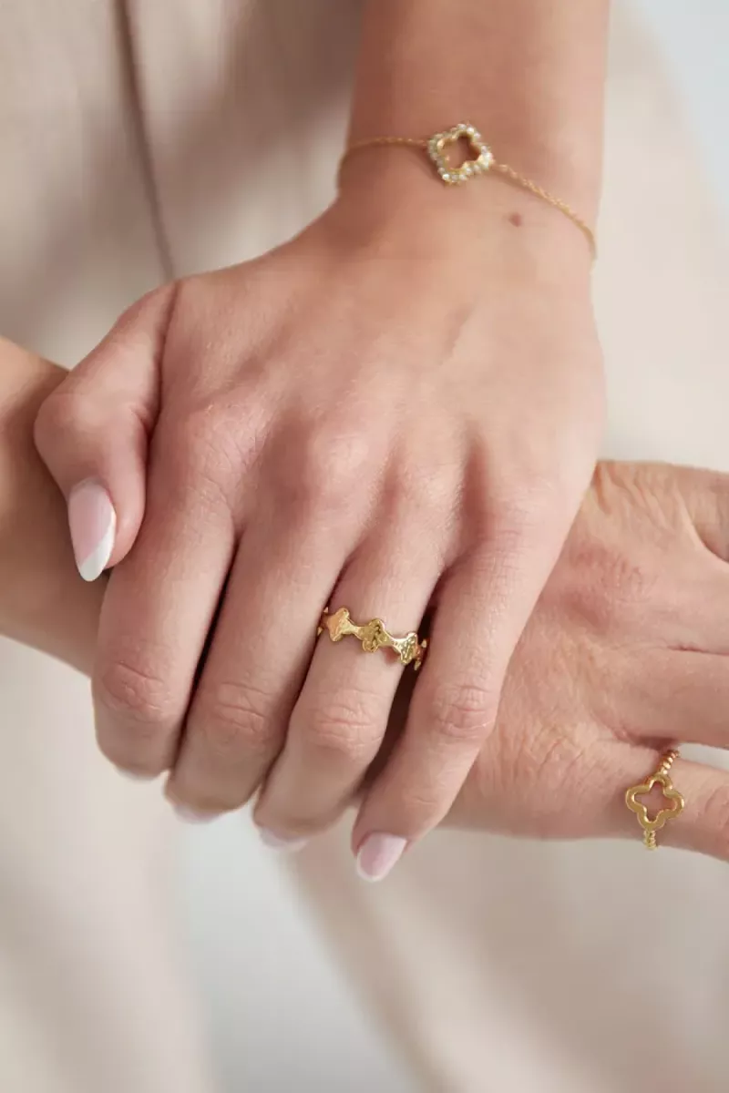 Yehwang Ring clover vibes | Zilver 2 Yehwang Yehwang Ring clover vibes | Zilver