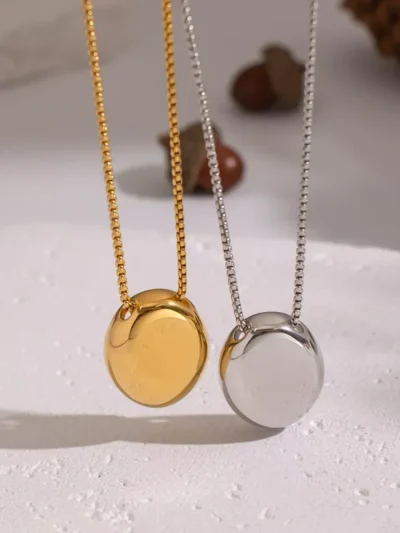 Manoon Manoon Lange ketting bol | Zilver