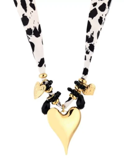 Michelle Michelle Bandana ketting luipaard | Goud