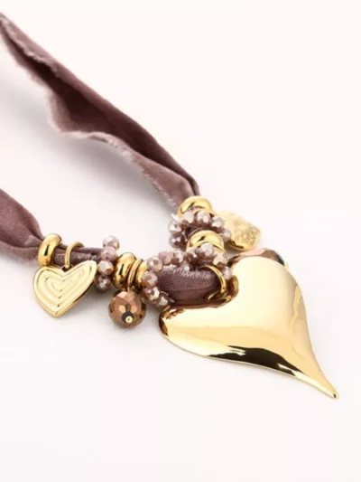 Michelle Michelle Bandana ketting met bedels | Goud