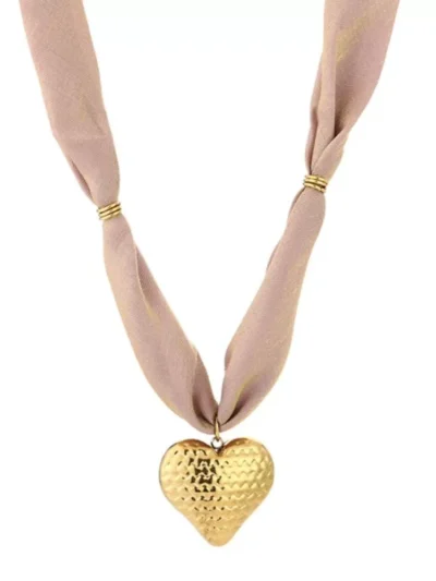 Michelle Michelle ketting stof met hanger | Goud