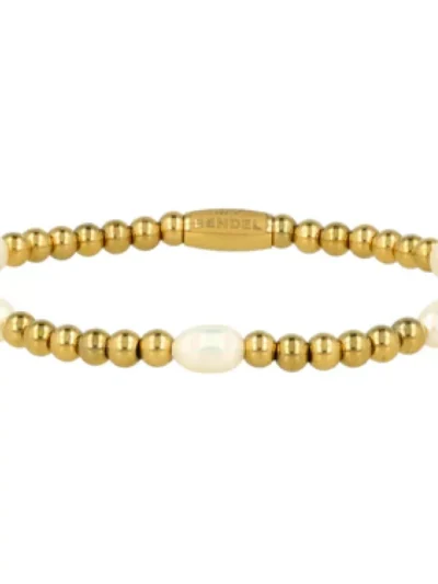 My Bendel My Bendel Armband Echte Zoetwater Parels | Goud