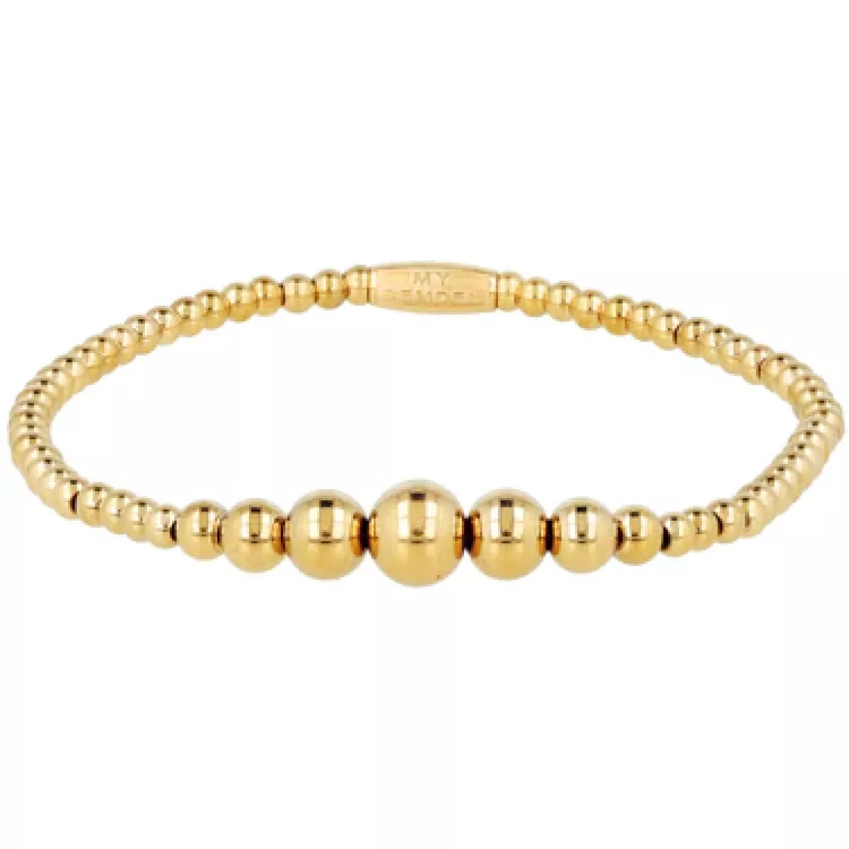 My Bendel Armband Verschillende Kralen | Goud 1 My Bendel My Bendel Armband Verschillende Kralen | Goud