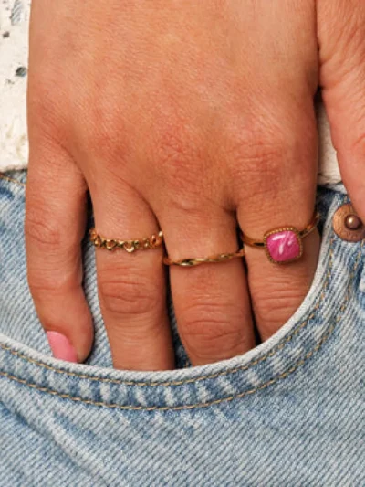 My Bendel My Bendel Ring met hartje | Goud