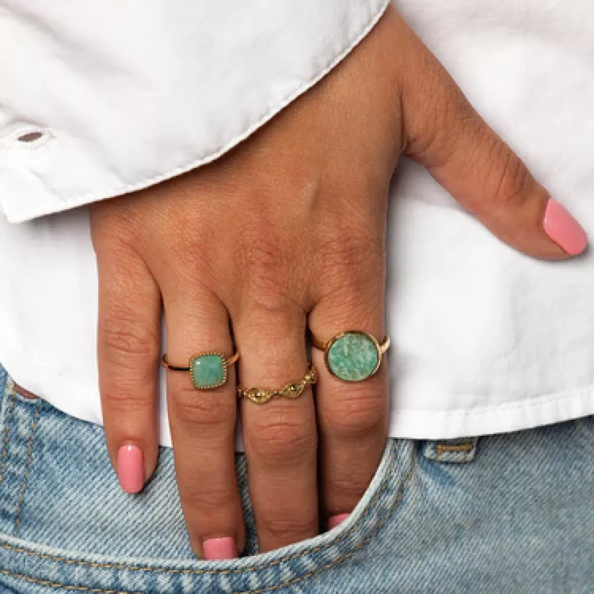 My Bendel Ring met oogjes | Goud 2 My Bendel My Bendel Ring met oogjes | Goud